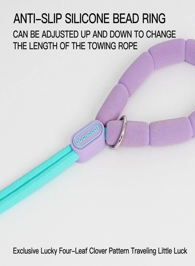 TOUCHDOG Gentle Dog Collar for Small Dogs & Puppies 5-40lbs - Adjustable Lightweight Nylon, Silk-Soft Lined, Fade-Resistant, Quick-Release Buckle (S/M Size) (Without Rope Blue, Medium) - Image 4